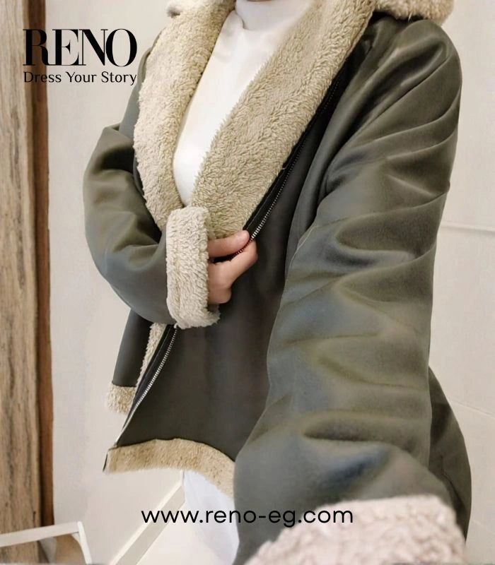 Winter Jacket with Faux Fur Lining – Premium Turkish Fabric