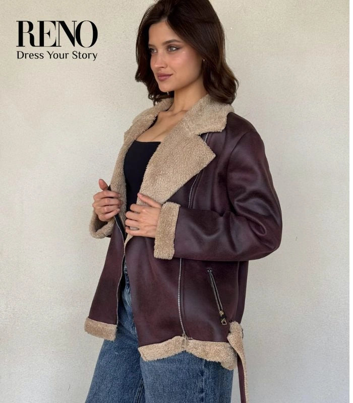 Winter Jacket with Faux Fur Lining – Premium Turkish Fabric