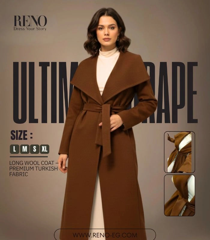 Long Wool Coat – Premium Turkish Fabric
