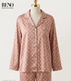 Imported Beige Satin Pajama Set with a Luxurious and Soft Design