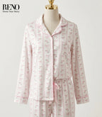 Autumn Summer Cotton Pajama with Bow