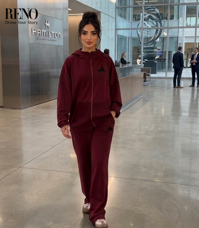 Burgundy Summer Tracksuit