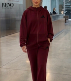 Burgundy Summer Tracksuit