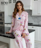 Women’s Fall & Winter Pajama Set – Warm Fabric & Comfortable Design