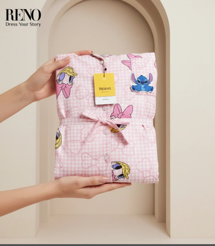 Women’s Fall & Winter Pajama Set – Warm Fabric & Comfortable Design