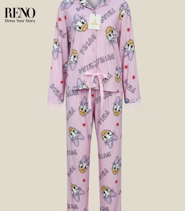 Women’s Fall & Winter Pajama Set – Warm Fabric & Comfortable Design