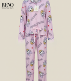 Women’s Fall & Winter Pajama Set – Warm Fabric & Comfortable Design