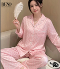 Imported Pink Satin Pajama Set with a Soft & Feminine Luxurious Design