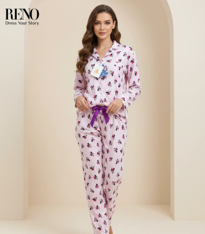 Pajama Set with a Stylish Printed Touch