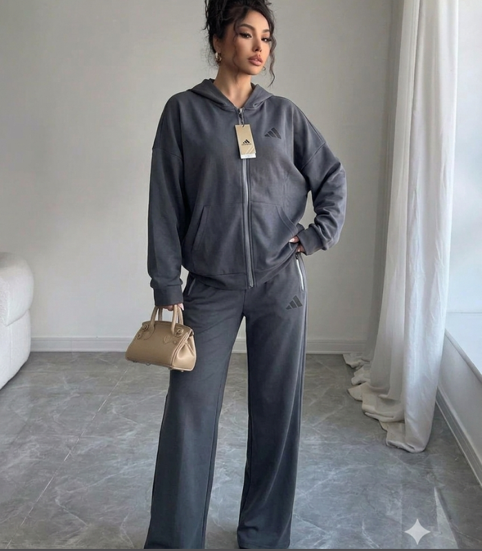 100% Cotton Gray Suit