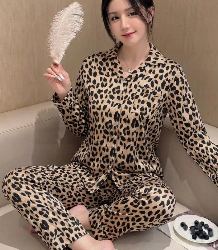 Long Satin Leopard