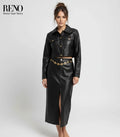 Short Leather Jacket – Bold & Stylish