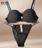 Imported luxury black lingerie set