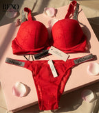 Imported luxury red lingerie set