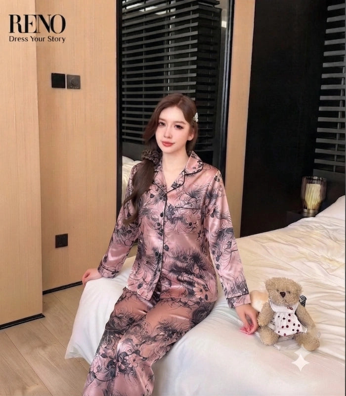 Floral Satin Pants