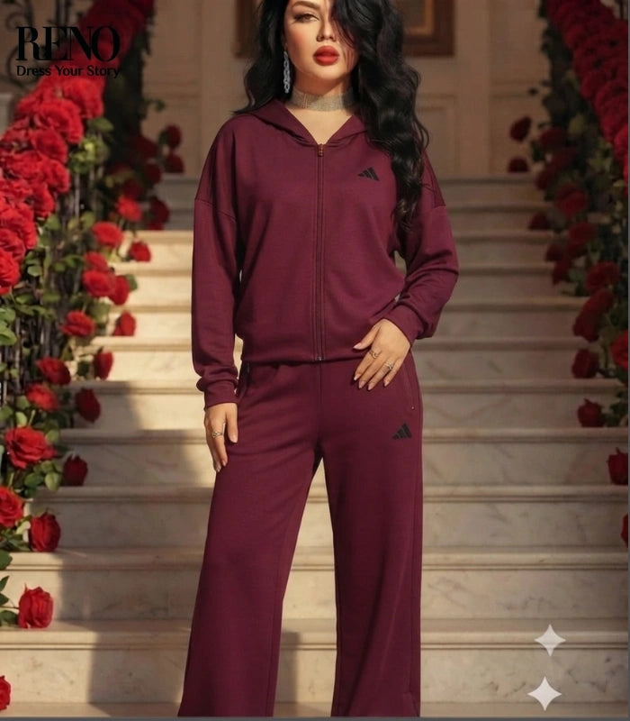 100% Cotton Burgundy Suit