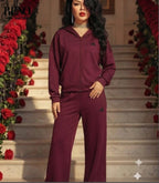100% Cotton Burgundy Suit