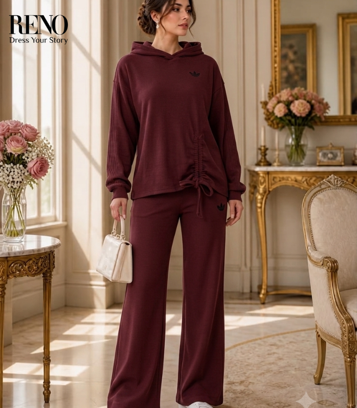 100% Cotton Hooded Lounge Set