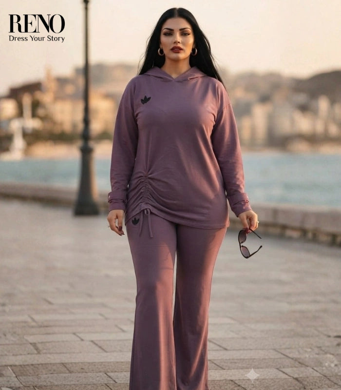 Mauve Hoodie Set