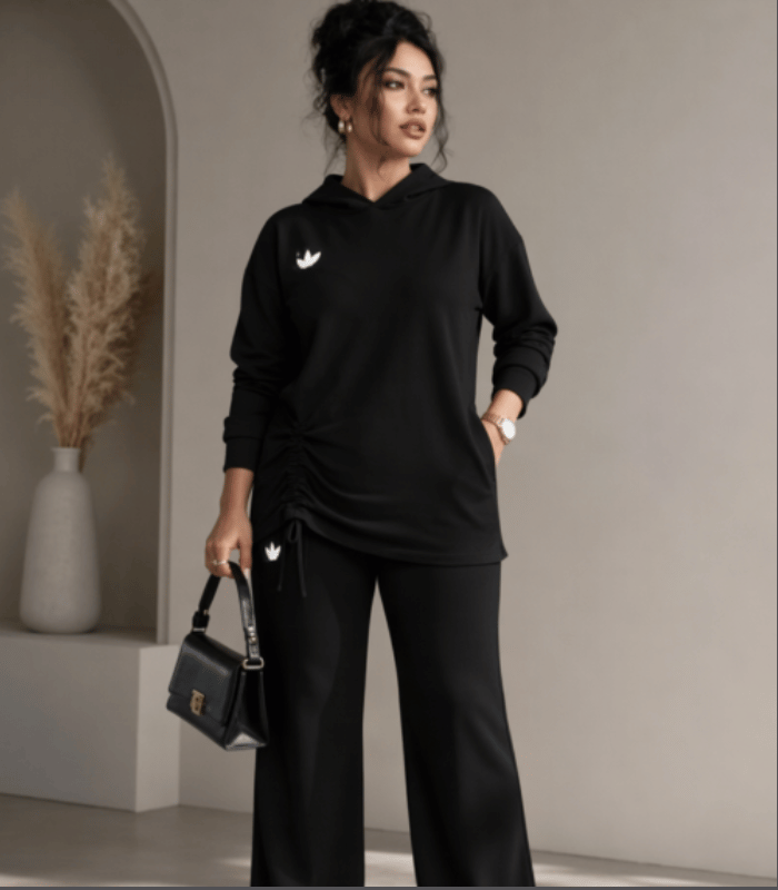 Black Hoodie Set