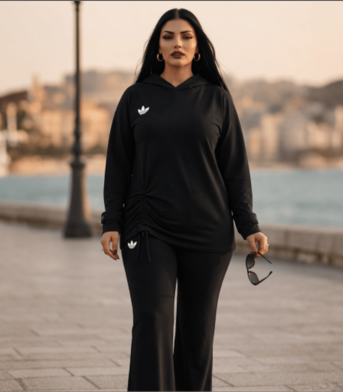 Black Hoodie Set