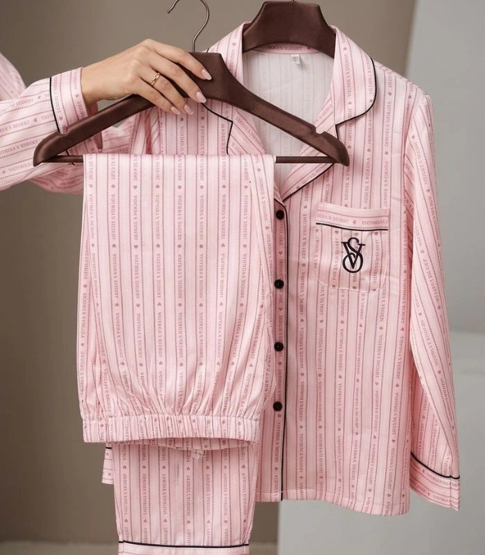 Pink-Style Feminine Pajama – Soft & Comfortable