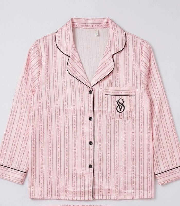 Pink-Style Feminine Pajama – Soft & Comfortable