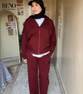 100% Cotton Burgundy Suit
