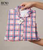 Pink Checkered Winter Pajama – Cute & Comfy