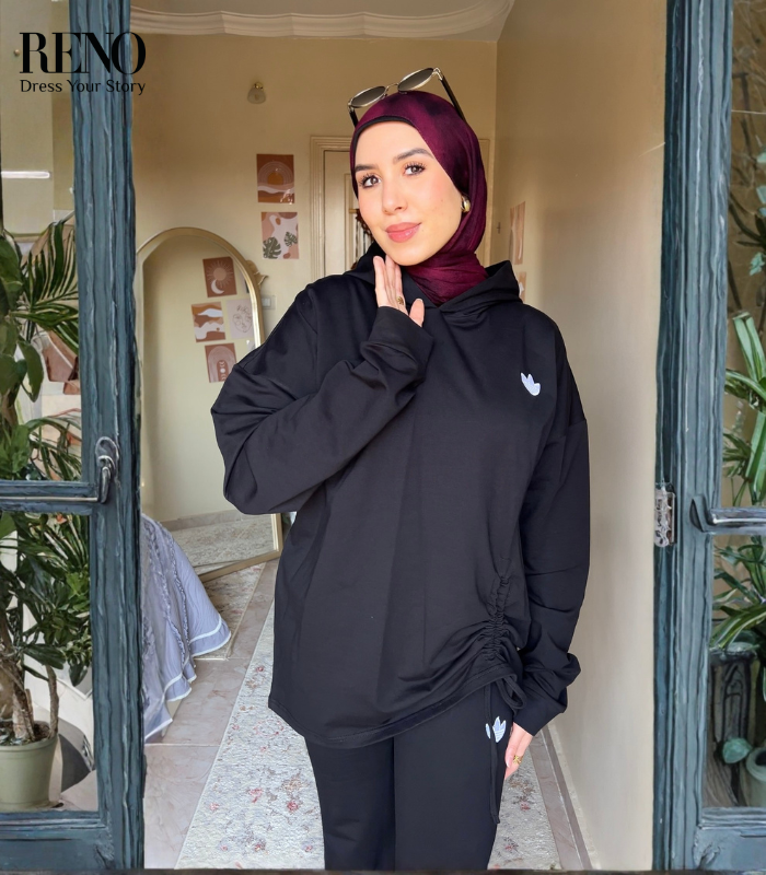 Black Hoodie Set