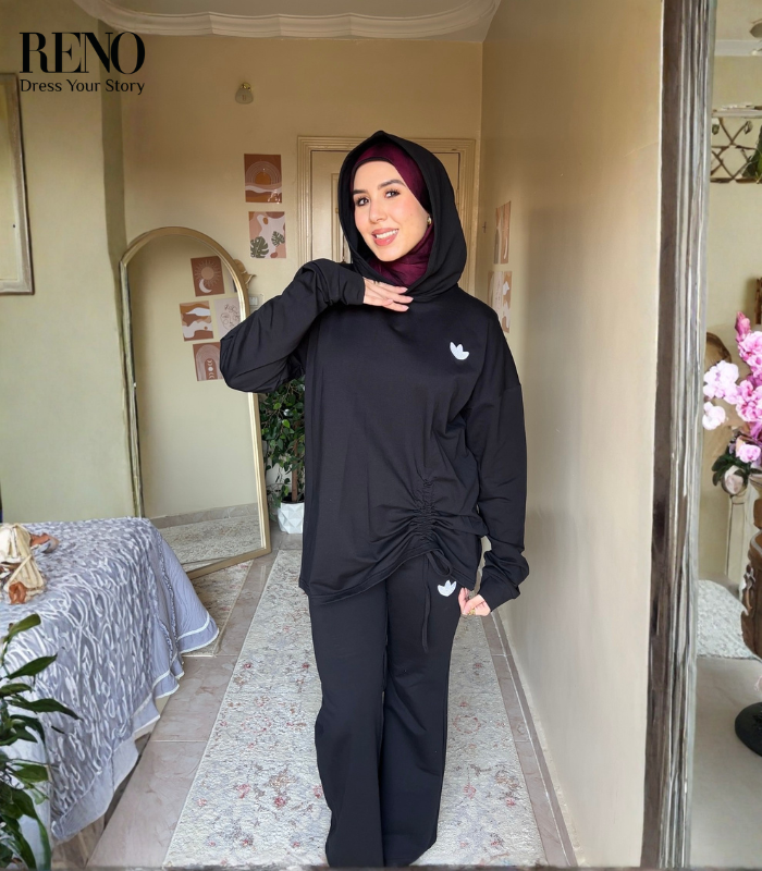 Black Hoodie Set