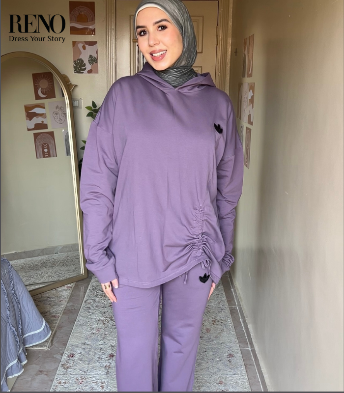 Mauve Hoodie Set
