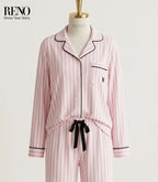 Blush Striped Summer Cotton Set