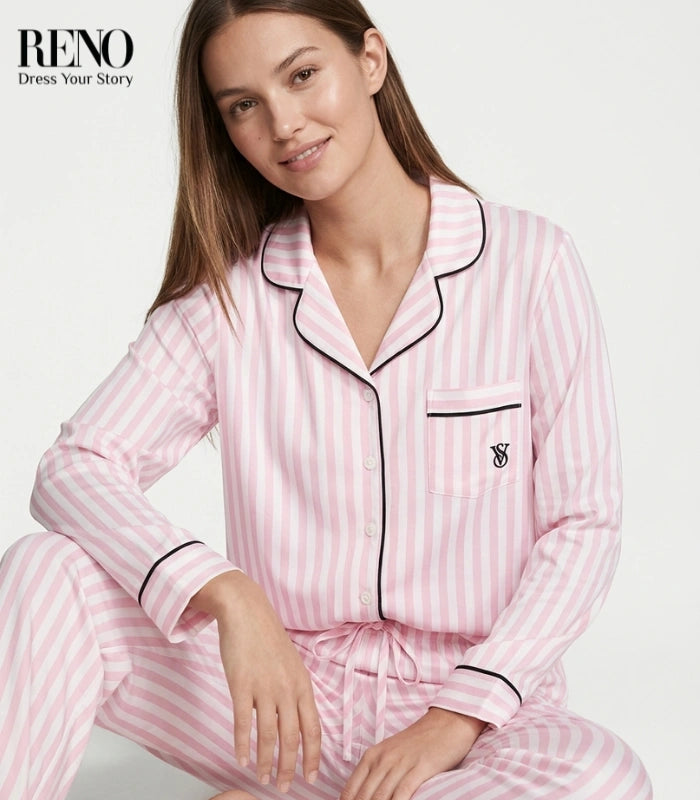 Blush Striped Summer Cotton Set