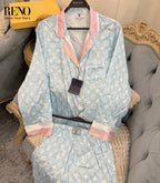 Blue Monogram Pajamas