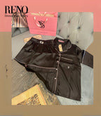 Satin Pajama Set – Luxury Inspired Design in Black (High-Quality Imported)