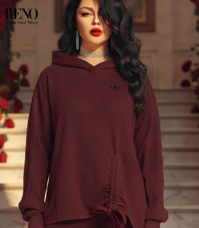 100% Cotton Hooded Lounge Set