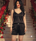 Black Satin Stripe