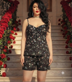 Satin Floral Set